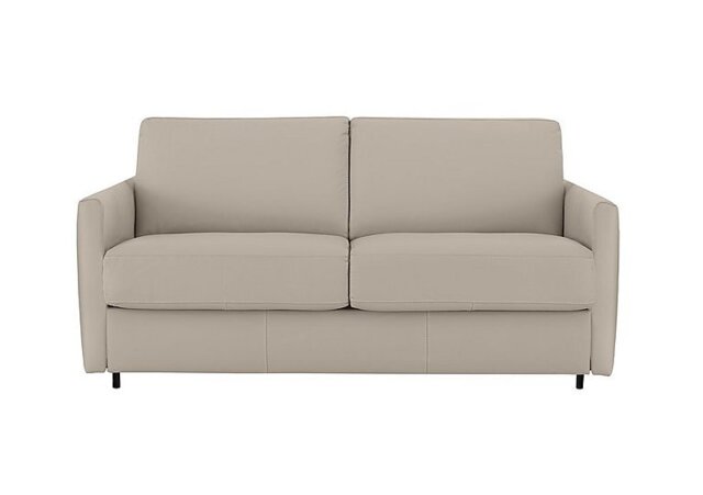 Nicoletti - Alcova 2.5 Seater Leather Sofa Bed with Slim Arms - Botera Crema - Sofas and Armchairs - In Time for Christmas