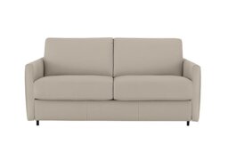 Nicoletti - Alcova 2.5 Seater Leather Sofa Bed with Slim Arms - Botera Crema