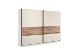 Wiemann - Tullio 300cm 2 Door Sliding Wardrobe with Nordic Oak Accent