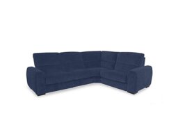 Flex Fabric Small Right Hand Facing Corner Sofa - Blue