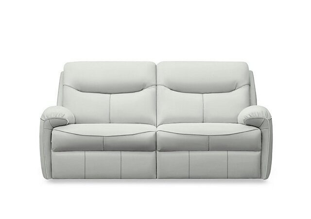 G Plan - Amesbury Leather 3 Seater Power Recliner Sofa - Oxford Chalk