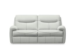 G Plan - Amesbury Leather 3 Seater Power Recliner Sofa - Oxford Chalk