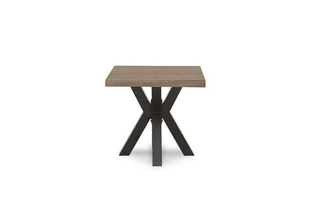 Bodahl - Terra Straight Edge Lamp Table with Metal Star Base - Vintage Grey