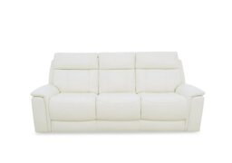 Comfort Story - Chill Leather 3 Seater Sofa - BV Star White