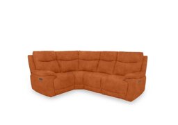 Sloane Fabric Small Power Recliner Left Hand Facing Corner Sofa with Power Headrests - Dexter Pumpkin