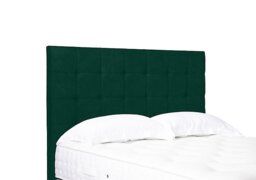 Artisan Collection Kaito High Floor Standing Headboard - Small Double - Plush Emerald