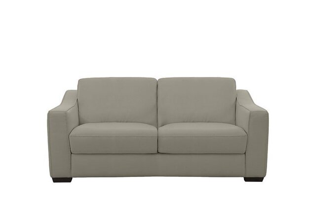 World of Leather - Optimus 2 Seater BV Leather Sofa - Silver Grey