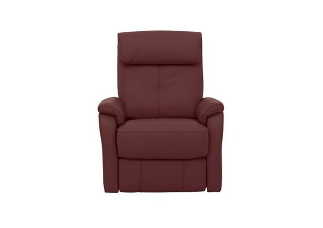 World of Leather - Rowan Leather Swivel Rocker Recliner Armchair - BV Deep Red