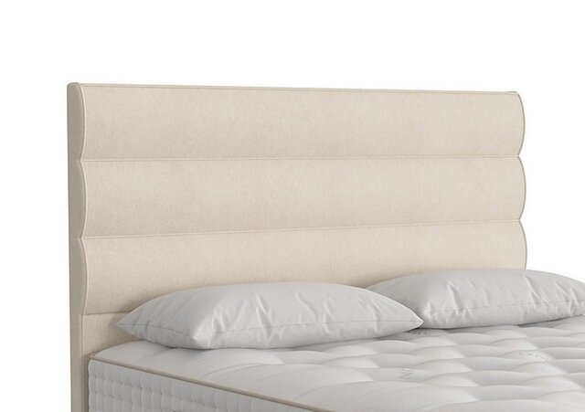 Vispring - Triton Floor Standing Headboard - Super King - Chain Weave Fawn