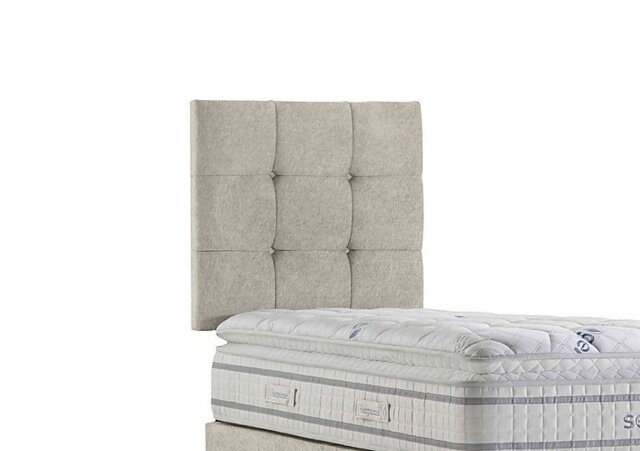 Sleepeezee - Apex Strutted Headboard - Single - Tweed Cream