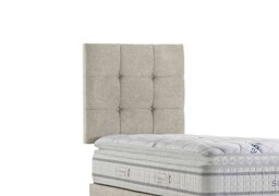 Sleepeezee - Apex Strutted Headboard - Single - Tweed Cream