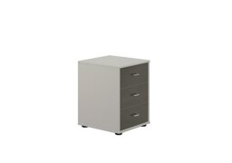 Wiemann - Santa Cruz 40cm 3 Drawer Bedside Chest - Havana Dr/Grey Carcase