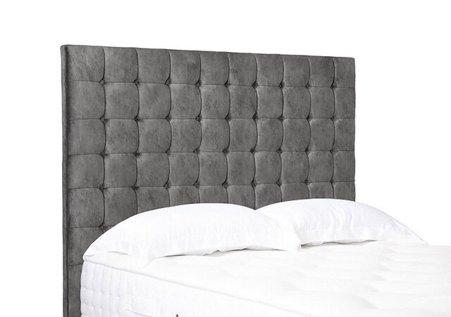 Artisan Collection Dot High Floor Standing Headboard - Single - Daytona Pebble