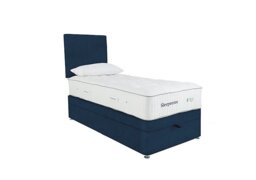 Sleepeezee - Natural Touch 3000 End Ottoman Divan Set - Single - Plush Navy