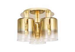 Macon 3 Light Flush Light - Smoked