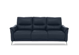 Daytona 3 Seater Leather Power Recliner Sofa with Drinks Holder and Built-in Bluetooth Speaker - Peacock
