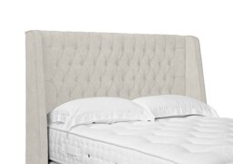 Artisan Collection Belgrave High Floor Standing Headboard - King Size - Plush Ecru