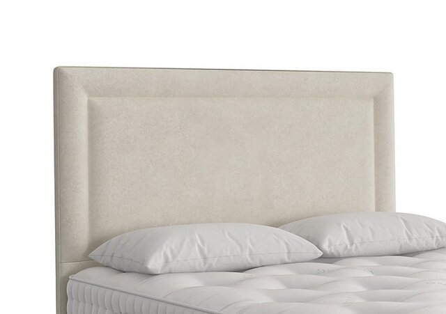 Vispring - Helios Floor Standing Headboard - Small Double - Faux Suede Champagne
