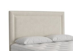 Vispring - Helios Floor Standing Headboard - Small Double - Faux Suede Champagne