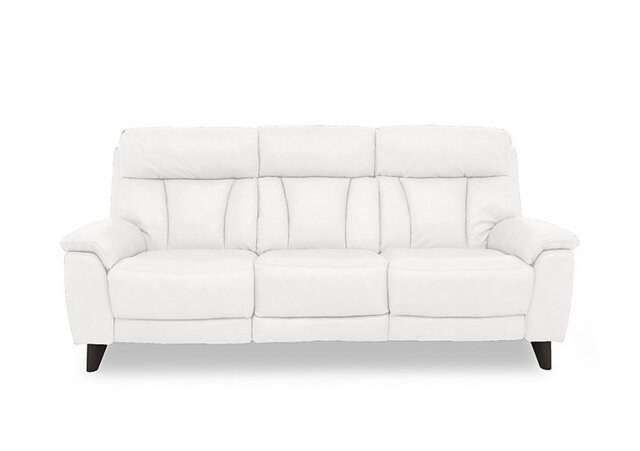 World of Leather - Dreamer BV Leather 3 Seater Power Recliner Sofa with Power Headrests - BV Star White