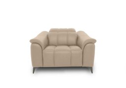 Angelo Leather Power Recliner Chair with Power Headrest - Dacota Pebble