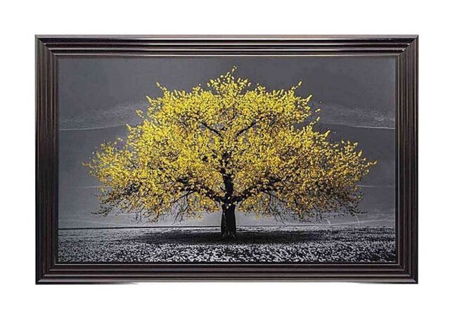 Yellow Cherry Tree Framed Picture