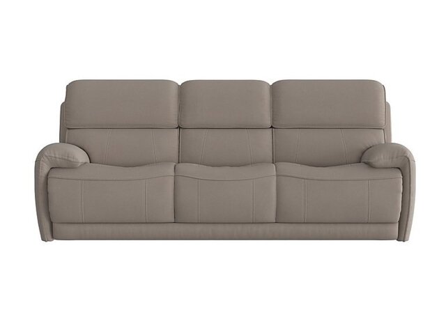 Link 3 Seater Fabric Sofa - Silver
