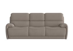 Link 3 Seater Fabric Sofa - Silver