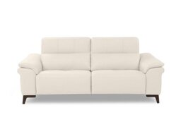 Nicoletti - Marconi 3 Seater Leather Recliner Sofa with Headrests and Power Lumbar - Botero Bianco