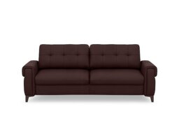 Zoom Leather 3 Seater Sofa Bed - Burgundy