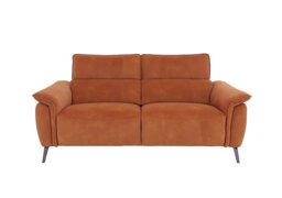 Jude Fabric 3 Seater Recliner Sofa with Headrests and Power Lumbar - Dexter Pumpkin