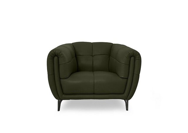 Ideal Home - Sienna NC Leather Chair - Oslo Pine