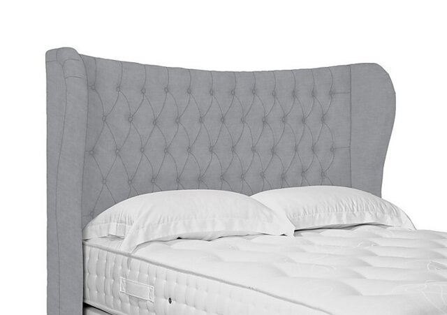Artisan Collection Camber High Floor Standing Headboard - King Size - Aston Silver
