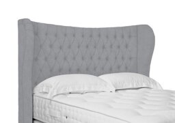 Artisan Collection Camber High Floor Standing Headboard - King Size - Aston Silver