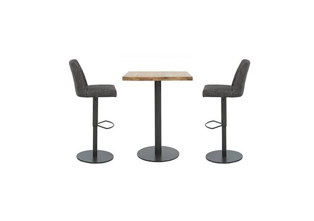 Earth Small Table and 2 Swivel Bar Stools