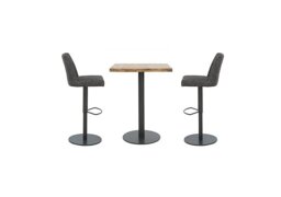 Earth Small Table and 2 Swivel Bar Stools
