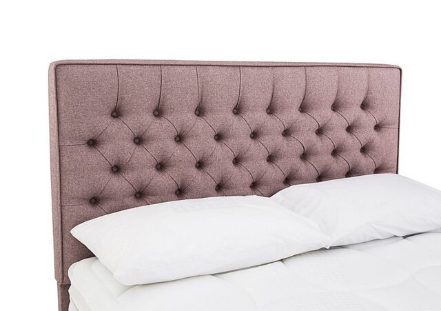 Sleepeezee - Bourbon Floor Standing Headboard - King Size - Tweed Lilac