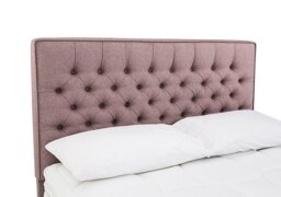 Sleepeezee - Bourbon Floor Standing Headboard - King Size - Tweed Lilac