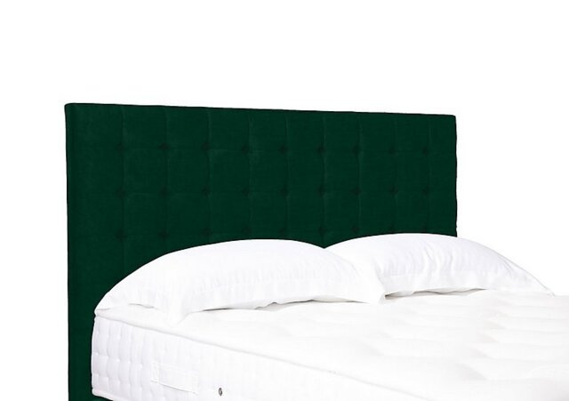 Artisan Collection Dot Standard Floor Standing Headboard - Super King - Plush Emerald