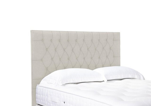 Artisan Collection Orton High Floor Standing Headboard - Super King - Plush Ecru