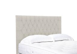 Artisan Collection Orton High Floor Standing Headboard - Super King - Plush Ecru