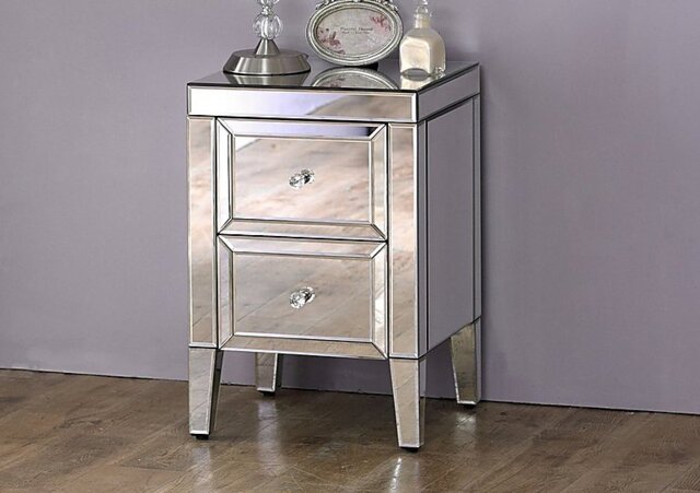 Francesca 2 Drawer Bedside Cabinet