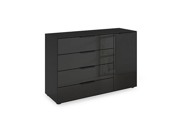 Rauch - Haven 4 Drawer 1 Door Décor Chest with Glass Front