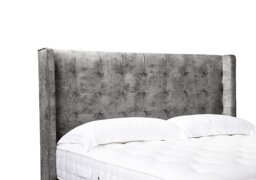 Artisan Collection Onyx High Floor Standing Headboard - Single - Daytona Pebble