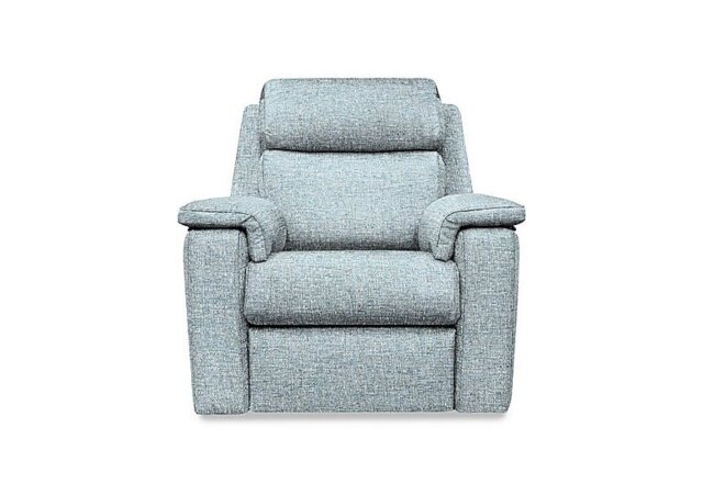 G Plan - Thornbury Fabric Power Recliner Chair with Power Headrest and Power Lumbar - Arola Sky