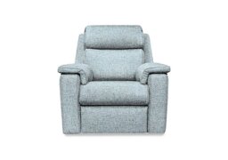 G Plan - Thornbury Fabric Power Recliner Chair with Power Headrest and Power Lumbar - Arola Sky
