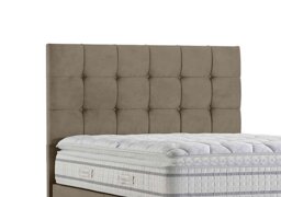 Sleepeezee - Apex Floor Standing Headboard - Double - Plush Beige