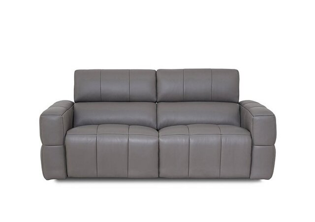 Cube Leather 3 Seater Power Recliner Sofa with Power Headrests