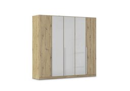 Rauch - Freja 226cm 5 Door Hinged Decor Wardrobe With Glass Doors