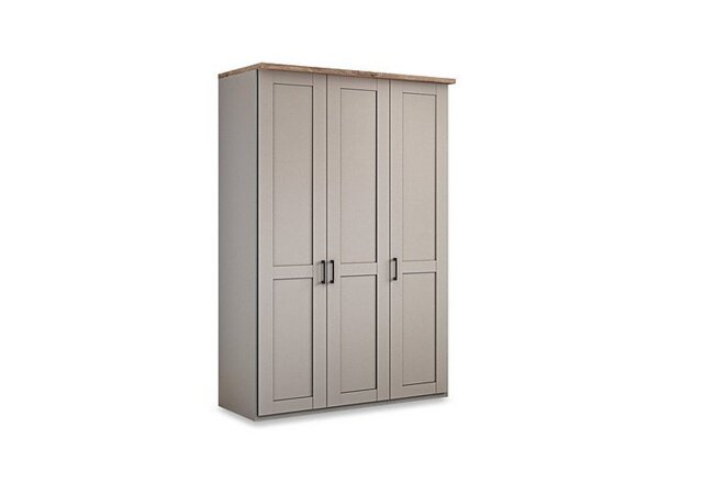 Wiemann - Adeline 3 Door Hinged Wardrobe - Pebble Grey